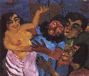 Emil Nolde Egypt condemned in the Santa Maria oil
